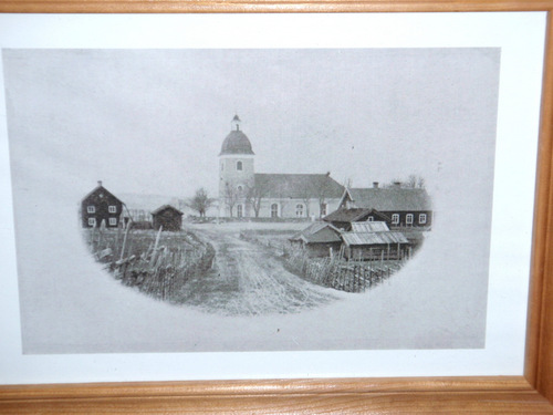 Picture of Original Church/Kyrka Before Fire.